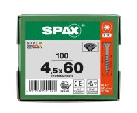 SPAX® Universalschrauben T20 Senkkopf BLAX 0191040450603 4,5 mm x 60 mm, 100 St.