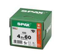 SPAX® Universalschrauben T20 Senkkopf BLAX 0191040450603 4,5 mm x 60 mm, 100 St.