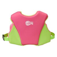 BECO Mädchen Kinder-Schwimmweste Sealife pink Größe individuell einstellbar