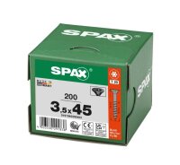 SPAX® Universalschrauben T20 Senkkopf BLAX 0191040350453 3,5 mm x 45 mm, 200 St.