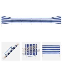 Idena Strand-Windschutz  weiß, blau 800,0 x 80,0 cm