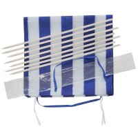 Idena Strand-Windschutz  weiß, blau 800,0 x 80,0 cm