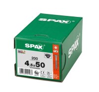 SPAX® Universalschrauben T20 Senkkopf BLAX 0191040450503 4,5 mm x 50 mm, 200 St.