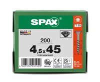 SPAX® Universalschrauben T20 Senkkopf BLAX 0191040450453 4,5 mm x 45 mm, 200 St.