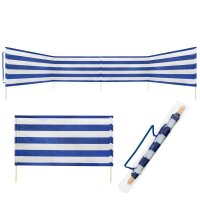 Idena Strand-Windschutz  weiß, blau 600,0 x 80,0 cm