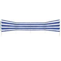 Idena Strand-Windschutz  weiß, blau 600,0 x 80,0 cm