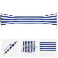 Idena Strand-Windschutz  weiß, blau 600,0 x 80,0 cm