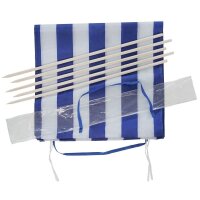 Idena Strand-Windschutz  weiß, blau 600,0 x 80,0 cm