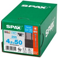 SPAX® Fassadenschrauben T20 Linsensenkkopf BLAX A2 25470404505022 4,5 mm x 50 mm, 100 St.