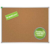 FRANKEN Pinnwand U-Act!Line® 120,0 x 90,0 cm Kork braun