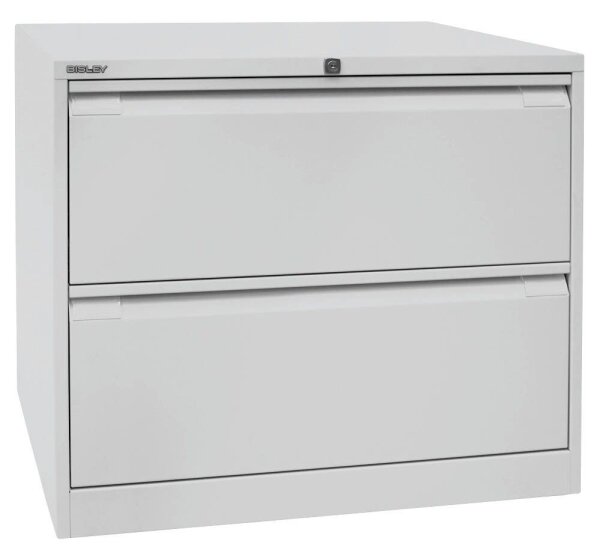 BISLEY Hängeregistraturschrank lichtgrau 2 Schubladen 80,0 x 62,2 x 71,1 cm, 1 St.