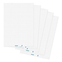 FRANKEN Flipchart-Papier kariert 68,0 x 99,0 cm, 20...