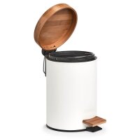 Zeller Kosmetikeimer 3,0 l Bambus, weiß, 1 St.