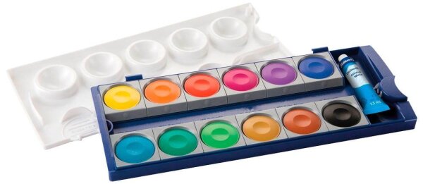 Pelikan K12 blau Wasserfarbkasten 12 Farben