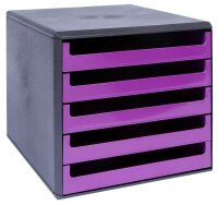 M&M Schubladenbox  berry-violett 30057672, DIN A4 mit...
