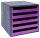 M&M Schubladenbox  berry-violett 30057672, DIN A4 mit 5 Schubladen, 1 St.