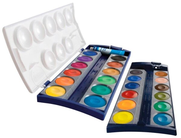 Pelikan K24 blau Wasserfarbkasten 24 Farben