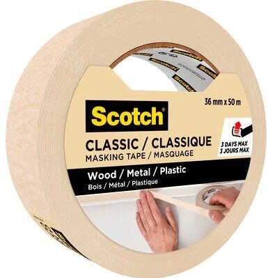 Scotch CLASSIC Kreppband beige 36,0 mm x 50,0 m 1 Rolle  ( 7100332619 )
