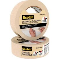 Scotch CLASSIC Kreppband beige 36,0 mm x 50,0 m 1 Rolle  ( 7100332619 )