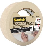 Scotch CLASSIC Kreppband beige 36,0 mm x 50,0 m 1 Rolle  ( 7100332619 )