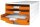 HAN Schubladenbox IMPULS  orange 1013-51D, DIN A4 mit 4 Schubladen, 1 St.