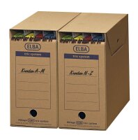 ELBA Archivboxen tric system braun 16,0 x 34,1 x 31,5 cm, 6 St.