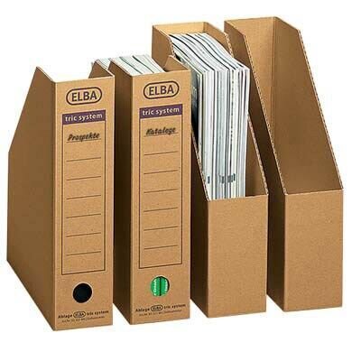 ELBA Archiv-Stehsammler tric system braun, 12 St.