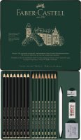 FABER-CASTELL Pitt Graphite Matt Bleistift-Set B, HB, 2B,...