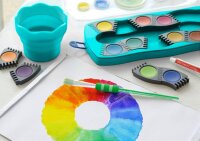 FABER-CASTELL Connector türkis 12 Wasserfarbkasten 12 Farben