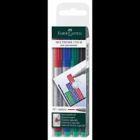 FABER-CASTELL MULTIMARK Folienstifte-Set farbsortiert...