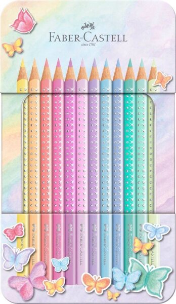 FABER-CASTELL Sparkle Pastell Buntstifte farbsortiert, 1 St.