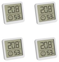 TFA® 4er-Set Thermo-Hygrometer weiß, 4 St.