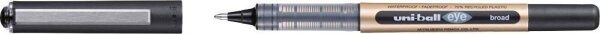 uni-ball eye broad UB-150-10E Tintenroller gold 0,6 mm, Schreibfarbe: schwarz, 1 St.