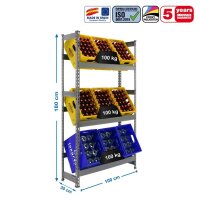 Simonrack Getränkekistenregal KIT SIMONBOTTLE 3 GRIS...