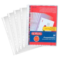 herlitz Prospekthüllen DIN A4 glasklar glatt 0,09...