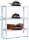 Simonrack Schwerlastregal KIT HOMECLICK MINI 5/300 222100205908033 weiß 80,0 x 30,0 x 90,0 cm