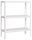 Simonrack Schwerlastregal KIT HOMECLICK MINI 5/300 222100205908033 weiß 80,0 x 30,0 x 90,0 cm