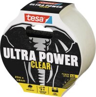 tesa tesa® ULTRA POWER Clear Gewebeband transparent 48,0 mm x 20,0 m 1 Rolle