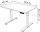 Kerkmann Move 1 stable elektrisch höhenverstellbarer Schreibtisch eiche hell rechteckig, T-Fuß-Gestell weiß 120,0 x 80,0 cm