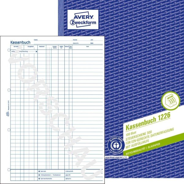 AVERY Zweckform Kassenbuch/EDV Formularbuch, 1 St.