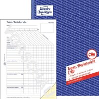 AVERY Zweckform Tages-/Regiebericht Formularbuch, 1 St.