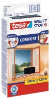 tesa Fliegengitter Insect Stop Comfort anthrazit 1,0 x 1,0 m