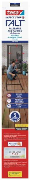 tesa Fliegengitter Insect Stop Falt anthrazit 1,0 x 2,20 m