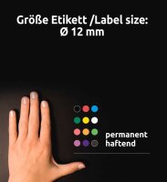 AVERY Zweckform Klebepunkte leuchtorange Ø 12,0 mm, 270 St.