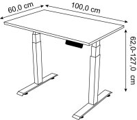 Kerkmann Move 1 stable elektrisch höhenverstellbarer...