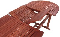 Garden Pleasure Sitzgruppe Stockholm, braun Holz, 7-teilig