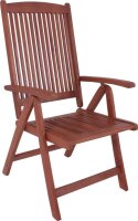 Garden Pleasure Sitzgruppe Stockholm, braun Holz, 7-teilig