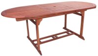 Garden Pleasure Sitzgruppe Stockholm, braun Holz, 7-teilig