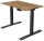 Kerkmann Move 1 stable elektrisch höhenverstellbarer Schreibtisch asteiche rechteckig, T-Fuß-Gestell grau 100,0 x 60,0 cm