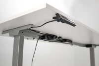 Kerkmann Move 1 stable elektrisch höhenverstellbarer Schreibtisch eiche hell rechteckig, T-Fuß-Gestell grau 100,0 x 60,0 cm
